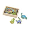 Melissa Doug Dinosaurios magnéticos de madera en una_2