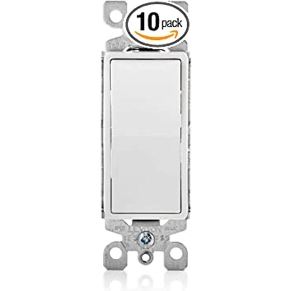 Leviton 56112WS 15A Decora Interruptor iluminado con_1