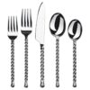 Gourmet Settings Silver Tear 20 piezas set de cubertería