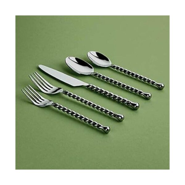 Gourmet Settings Silver Tear 20 piezas set de cubertería