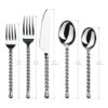 Gourmet Settings Silver Tear 20 piezas set de cubertería