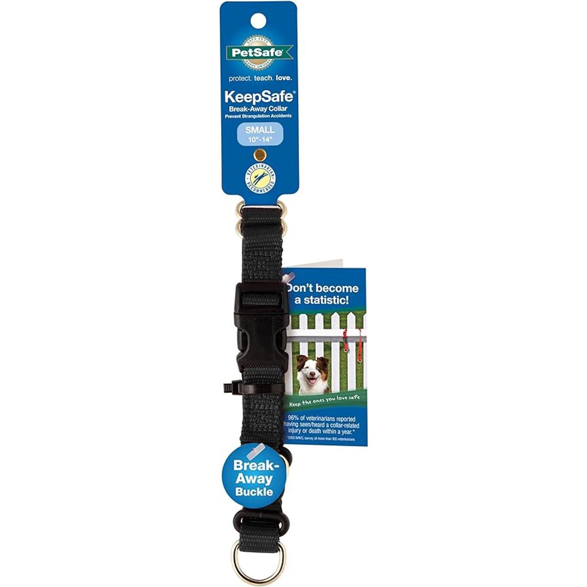Collar de seguridad Keepsafe BreakAway de PetSafe Negro