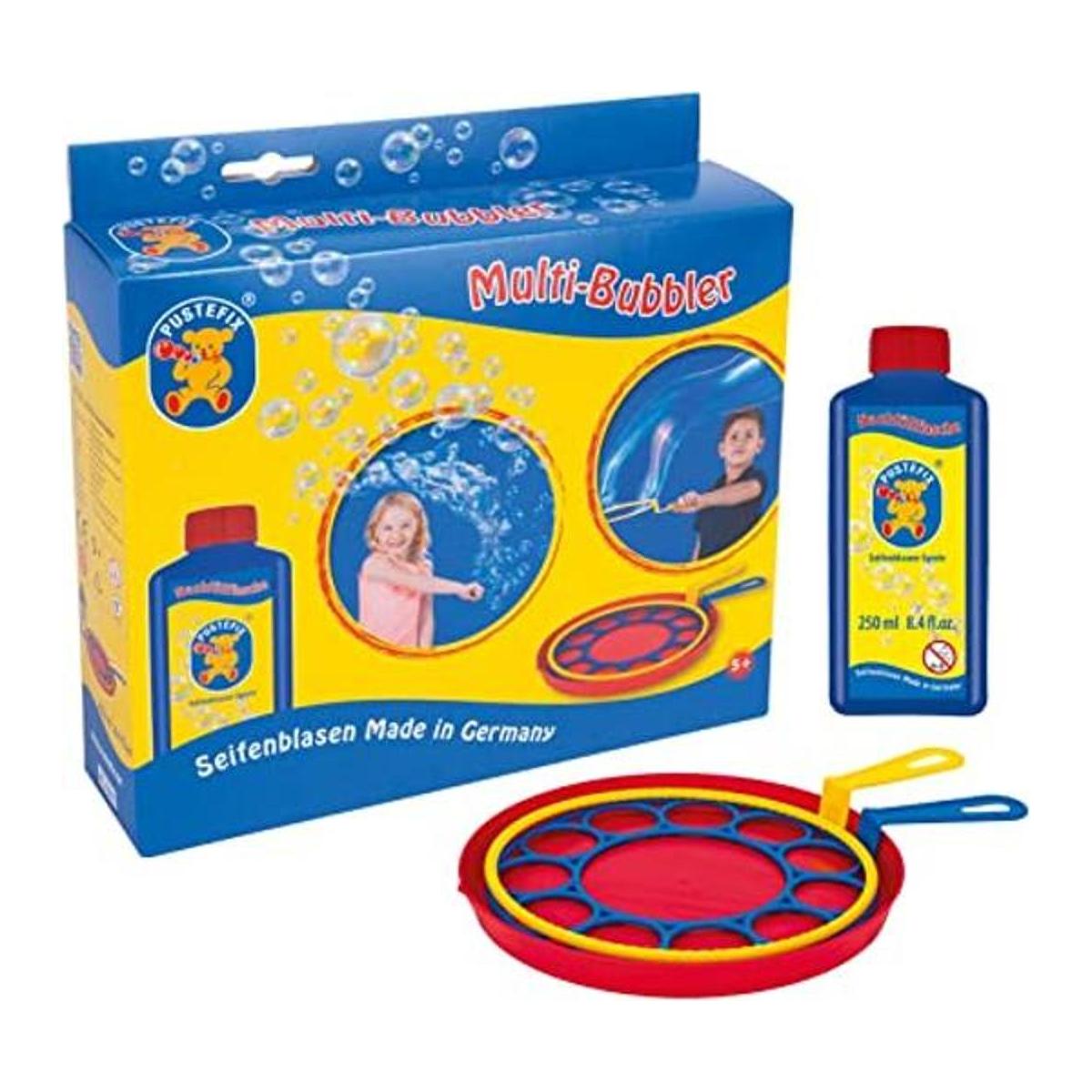 PUSTEFIX Anillo de muchas burbujas gigantes y set de