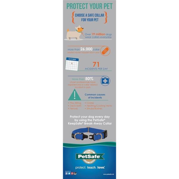 Collar de seguridad Keepsafe BreakAway de PetSafe Negro_4