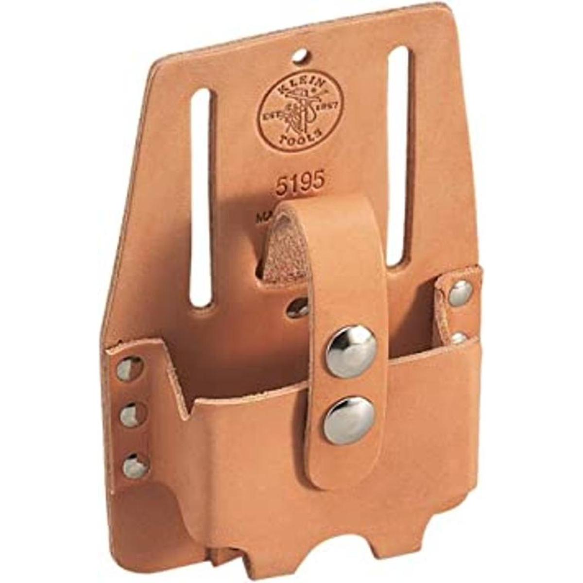 Klein Tools 5195 Soporte para cinta métrica cuero mediano