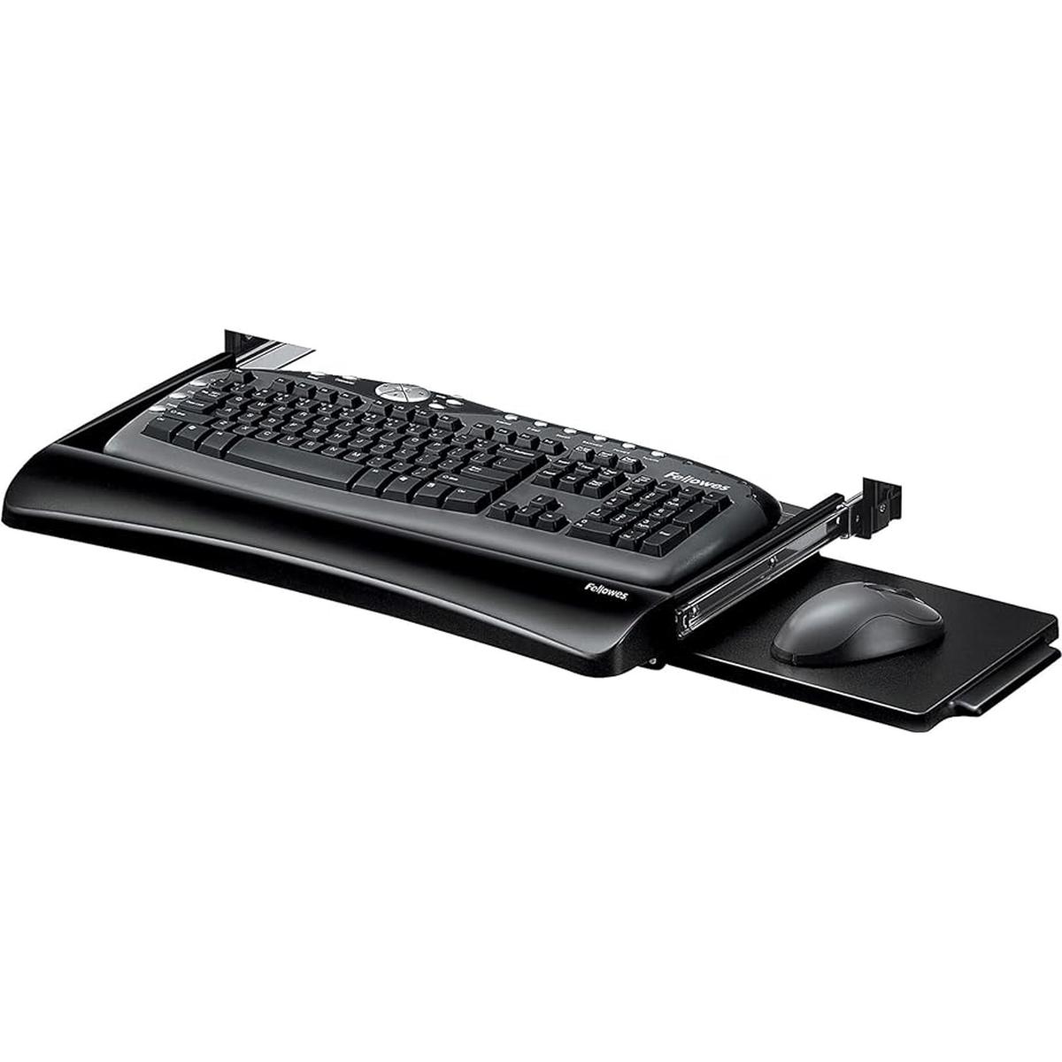 Cajón para teclado para la parte inferior del escritorio