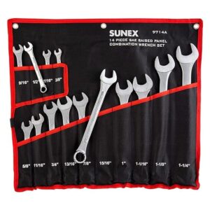Sunex 9714A SAE Juego de llaves combinadas 14 piezas_1