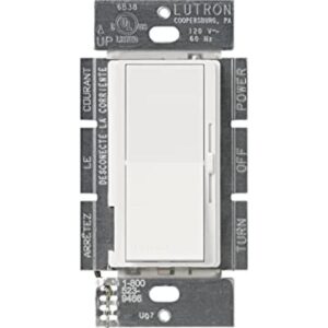Lutron DV10PWH PRESET DIMMER Color blanco_1