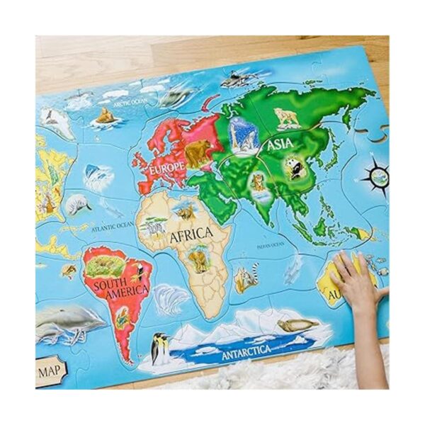 Rompecabezas de mapa del mundo 33 piezas 2 X 3 pies de_5