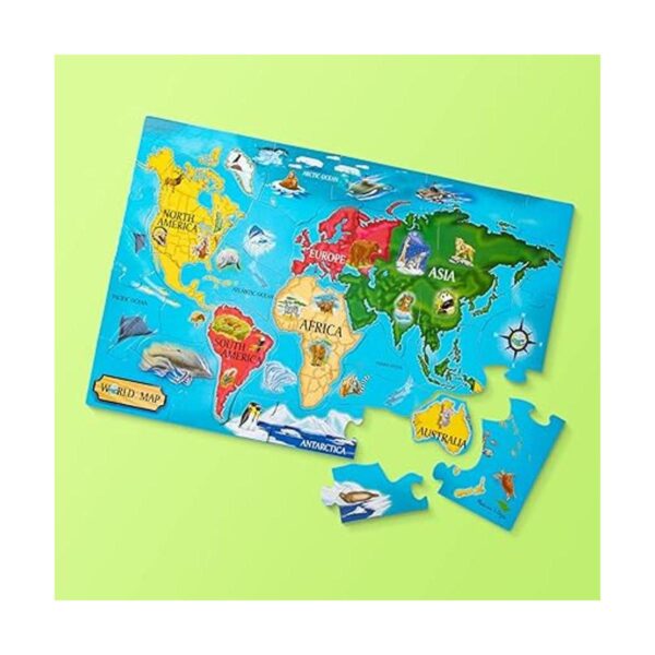 Rompecabezas de mapa del mundo 33 piezas 2 X 3 pies de_4