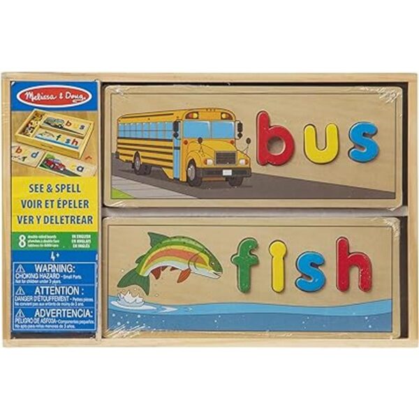 Melissa Doug See Spell Juguete educativo de madera_5