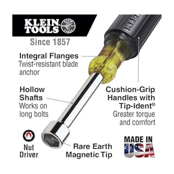 Klein Tools Juego de destornilladores de tuercas de punta_2