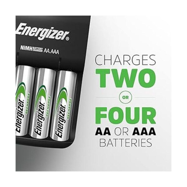 Energizer Cargador básico de recarga con 2 baterías_2