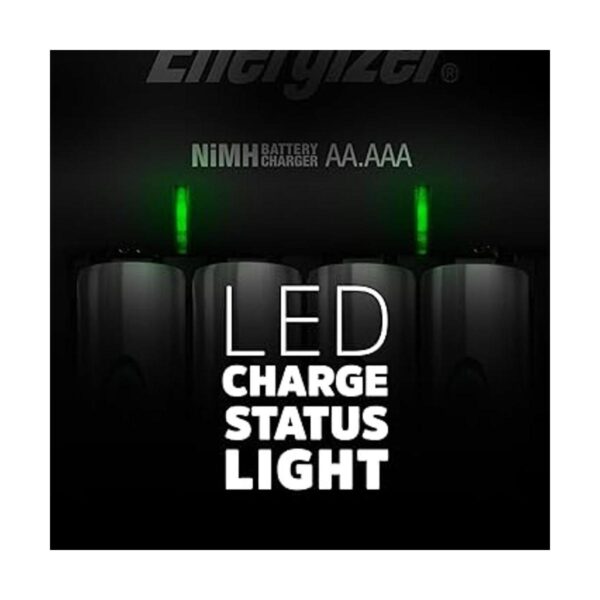 Energizer Cargador básico de recarga con 2 baterías_4