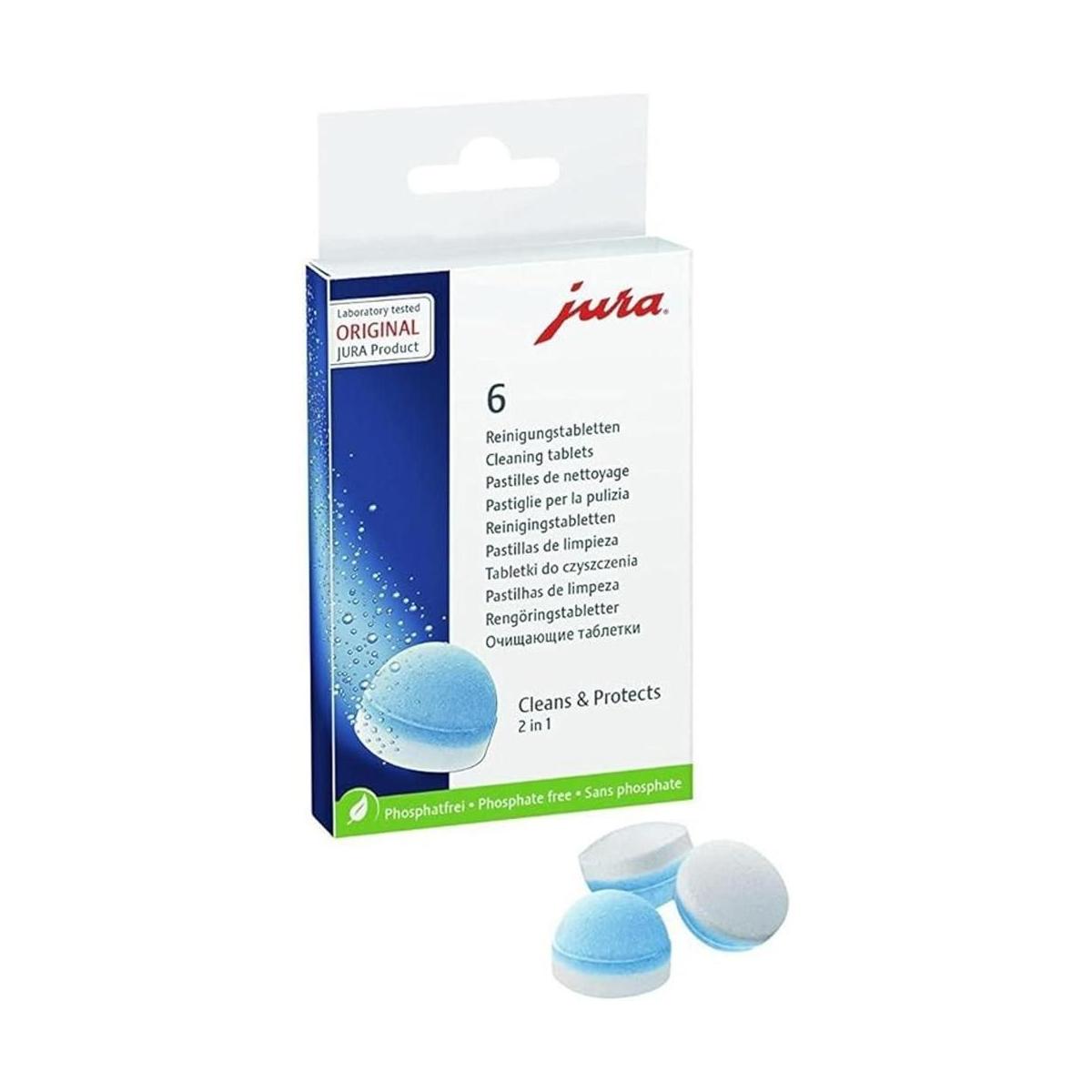 Tabletas de limpieza y de desoxidante de 2 fases Jura para