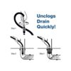 Drain King VIP2 Kit de desatascamiento de desage con
