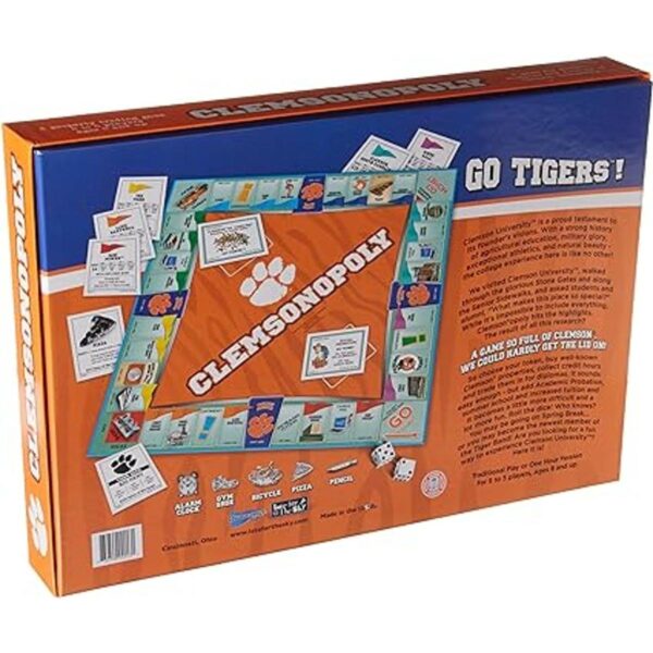 Late for the Sky Clemson University Clemsonopoly Brown_2