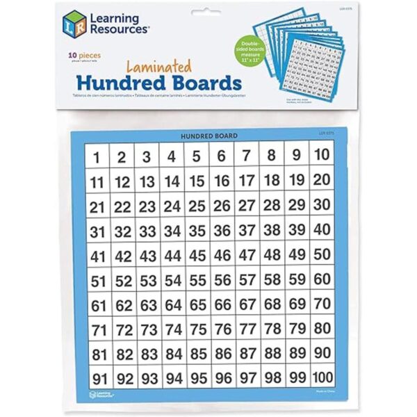 Cartones laminados de 100 números con series de diez_1