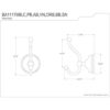 Kingston BA1117C Gancho victoriano para bata 5.8 in_3