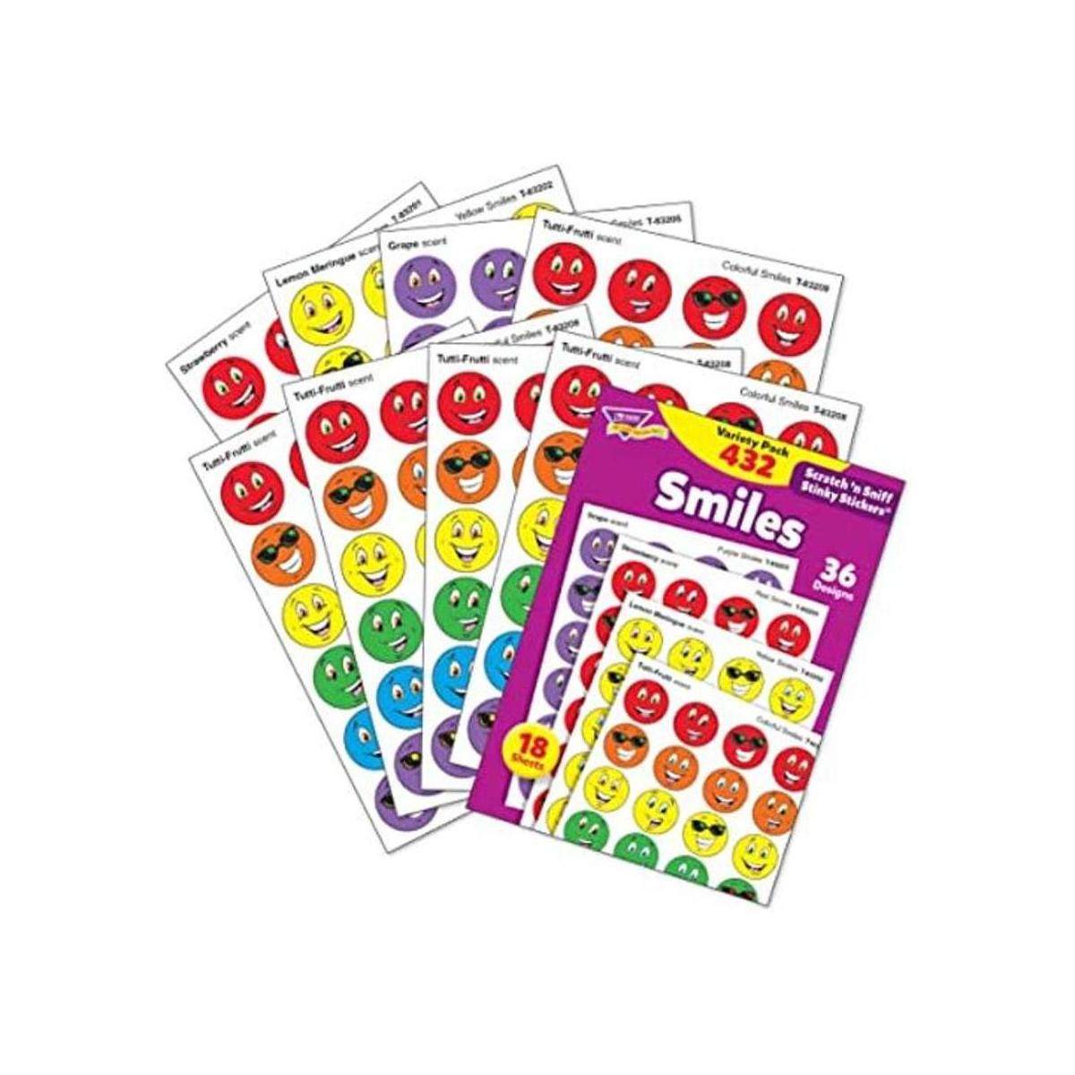 TREND ENTERPRISES sonrisas calcomanías aromáticas para