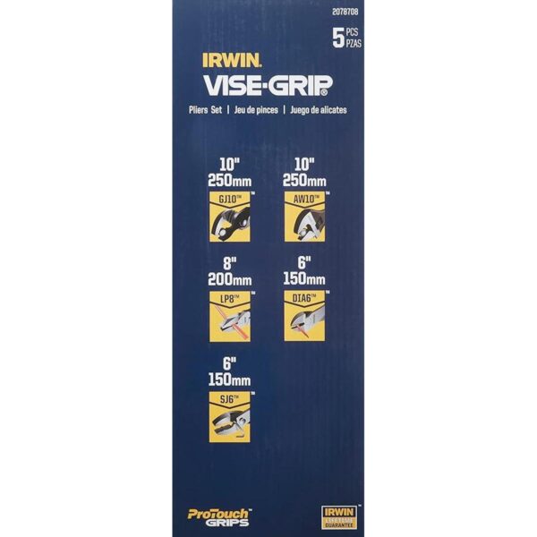 IRWIN VISEGRIP Juego de alicates con envoltura de