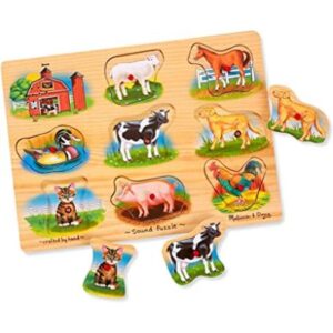 Rompecabezas de granja con sonido de Melissa Doug_1