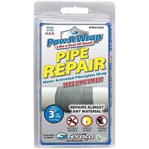 Kit de reparación de fibra de vidrio 3 x 132 pulgadas gris_1
