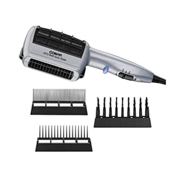 Conair 1875 W 3 en 1 estilizador icónico color gris y negro_1