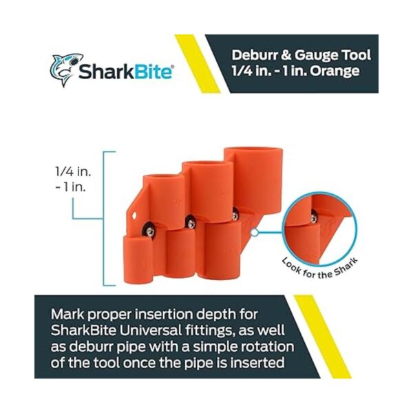 SharkBite Calibre de profundidad de 14 pulgada a 1_2