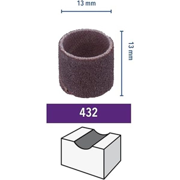Dremel 432 bandas de lijado multipaquete 6 bandas de_2