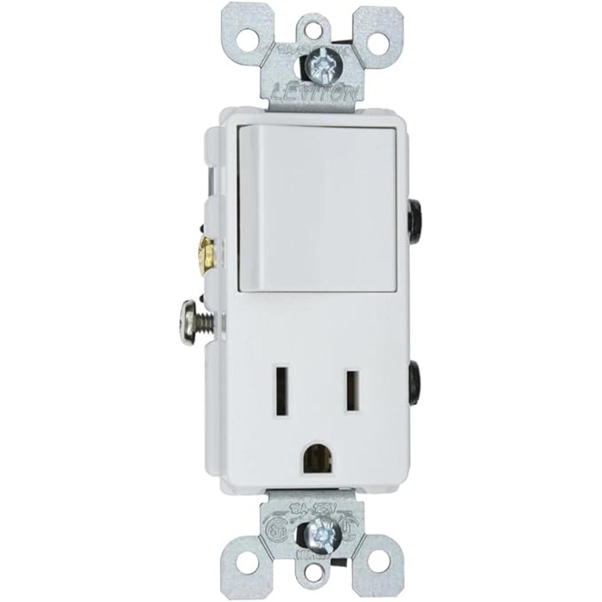 Leviton 5625W 15 Amp 120 Volt Decora Single Pole
