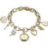 Anne Klein Reloj de pulsera con dije en tono dorado con_1