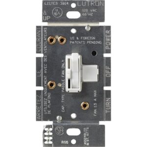 Lutron Toggler Control de ventilador de un solo polo_1
