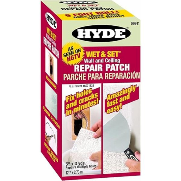 Hyde Tools 09911 Parche Wet and Set para reparación de_1