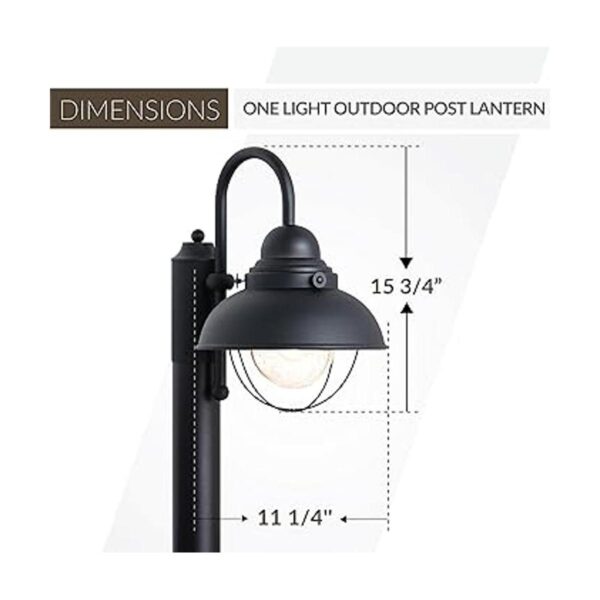Sea Gull Sebring Farol para exteriores 15.75 pulgadas_3