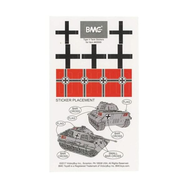 BMC WW2 German King Tiger Tank Vehículo bronceado 132_5