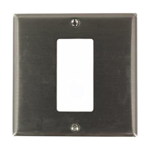 Leviton S746N Placa de pared de 2 bandas 1DecoraGFCI_1