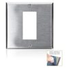 Leviton S746N Placa de pared de 2 bandas 1DecoraGFCI_2