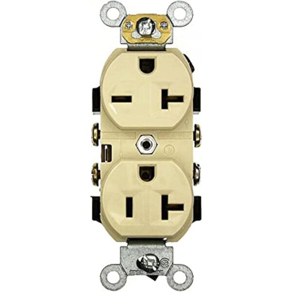 Leviton 5842I Receptáculo dúplex de cuerpo estrecho 20_1