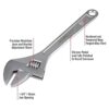 Olympia Tools Llave ajustable 01015 15 pulgadas_4