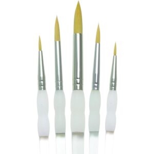 Royal Brush Soft Grip Juego de 5 pinceles redondos de_1