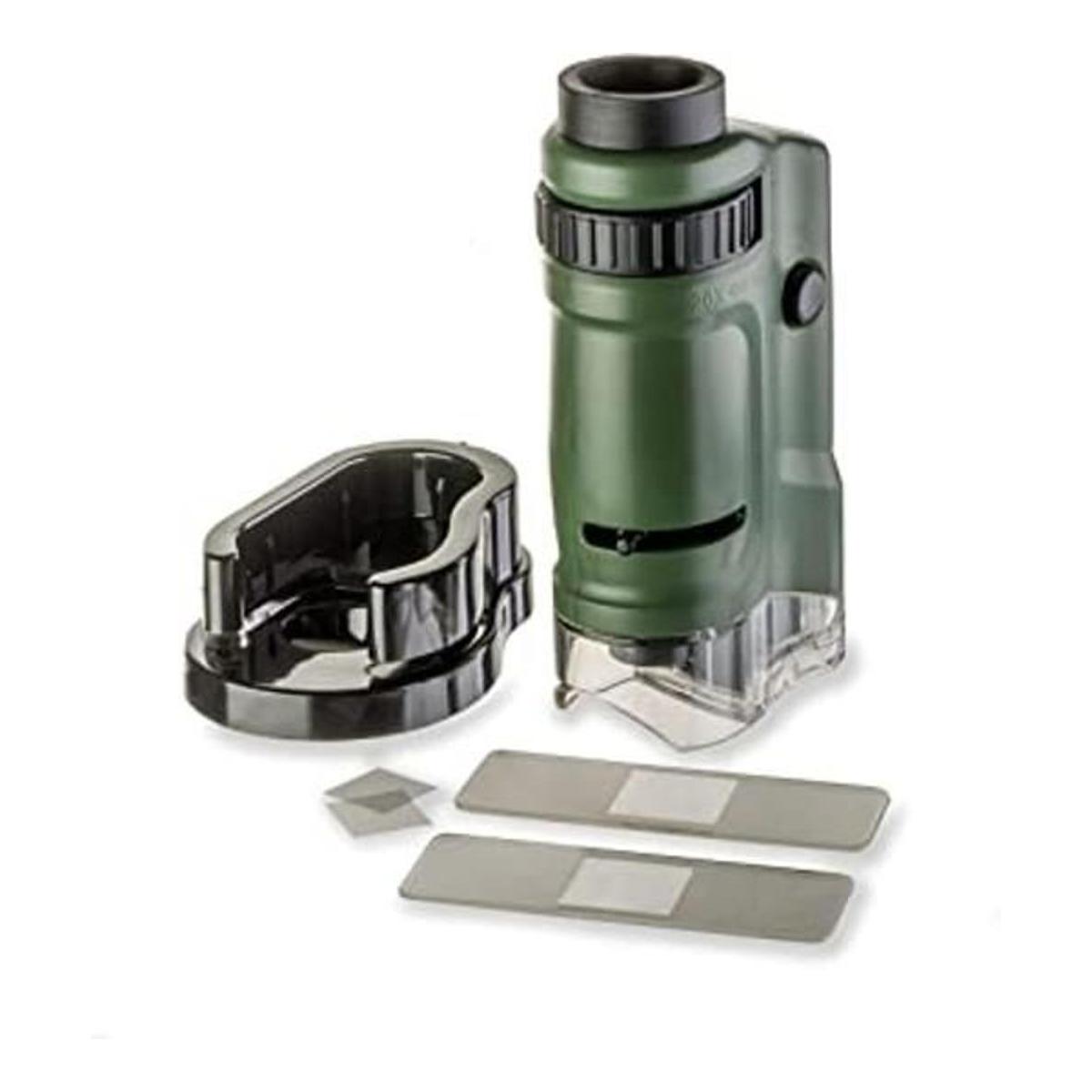 Carson MicroBrite Microscopio de bolsillo con luz LED de