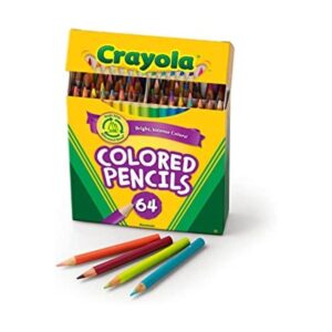 Lápices de colores Crayola 64 unidades de colores vivos_1