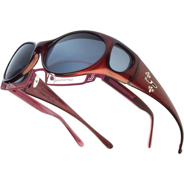 Aurora JP Fitovers Claret con Swarovski Lente gris_1