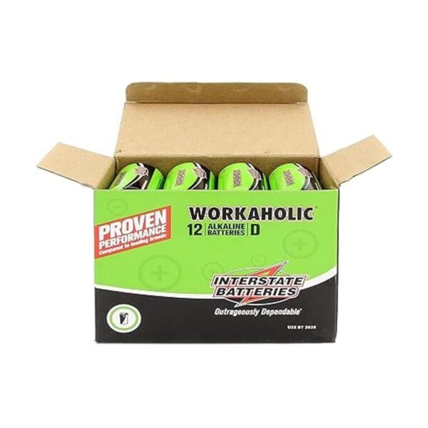 Interstate Batteries Batería alcalina D Cell paquete de_2
