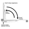 Mighty Mule Push to Open Gate Bracket FM148 para_3