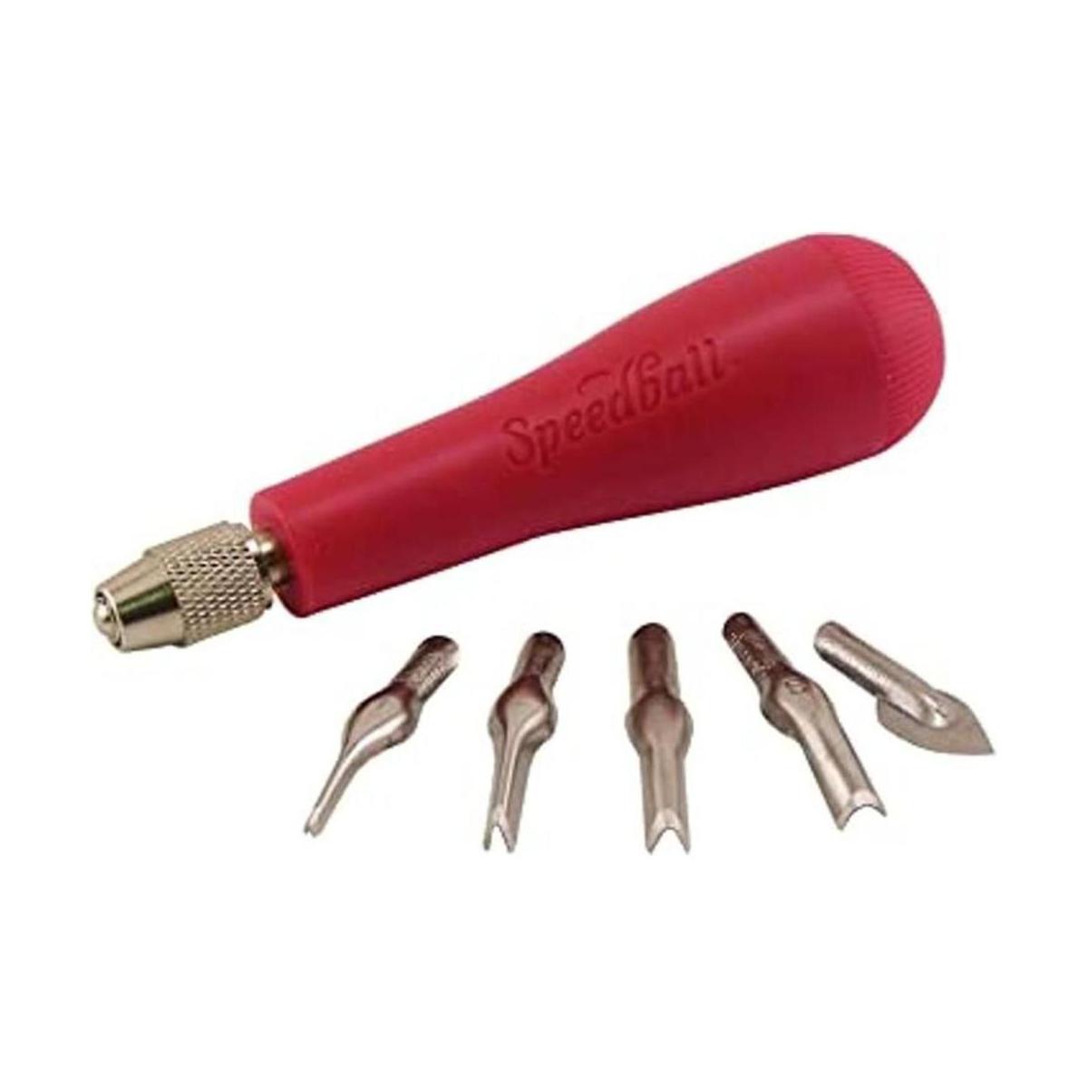 Speedball Cortador de linóleo estilo cúter con varias