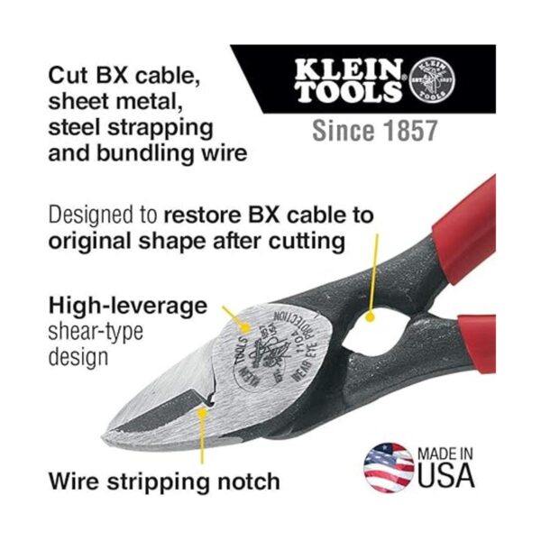 Klein Tools Cortador de cables BX 1104 y tijeras multiusos_2