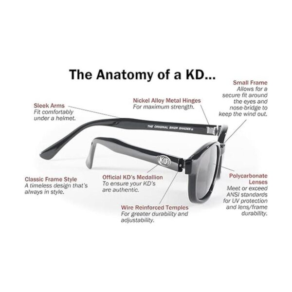 Lentes para sol de motociclista originales KDs m Marco_2