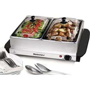 Elite Gourmet EWM6122 Calentador de alimentos doble tipo_1